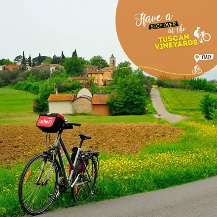 Adventure Holidays Ride through Europe: Tuscan vineyards, Italy