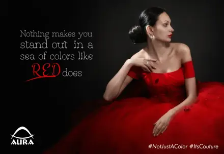 Aura NotJustAColor ItsCouture: Stand out in red